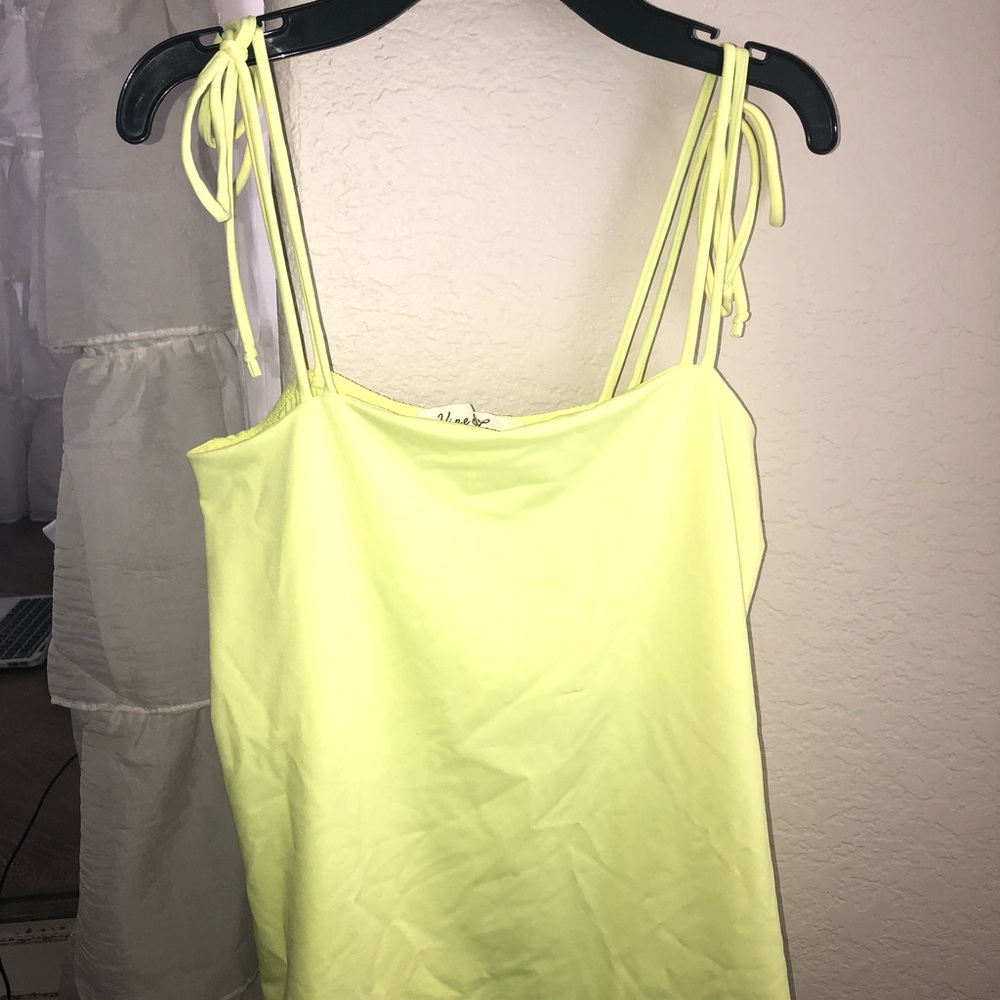 Neon Yellow Tank - Picture 2 of 3